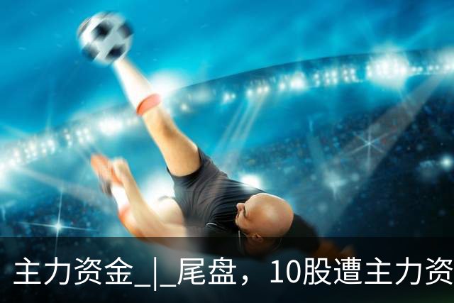 主力资金 | 尾盘，10股遭主力资金抛售超1亿元